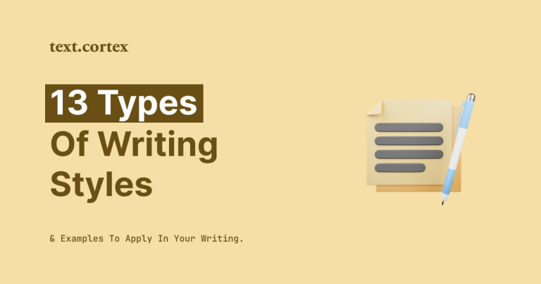 Los 4 estilos de escritura